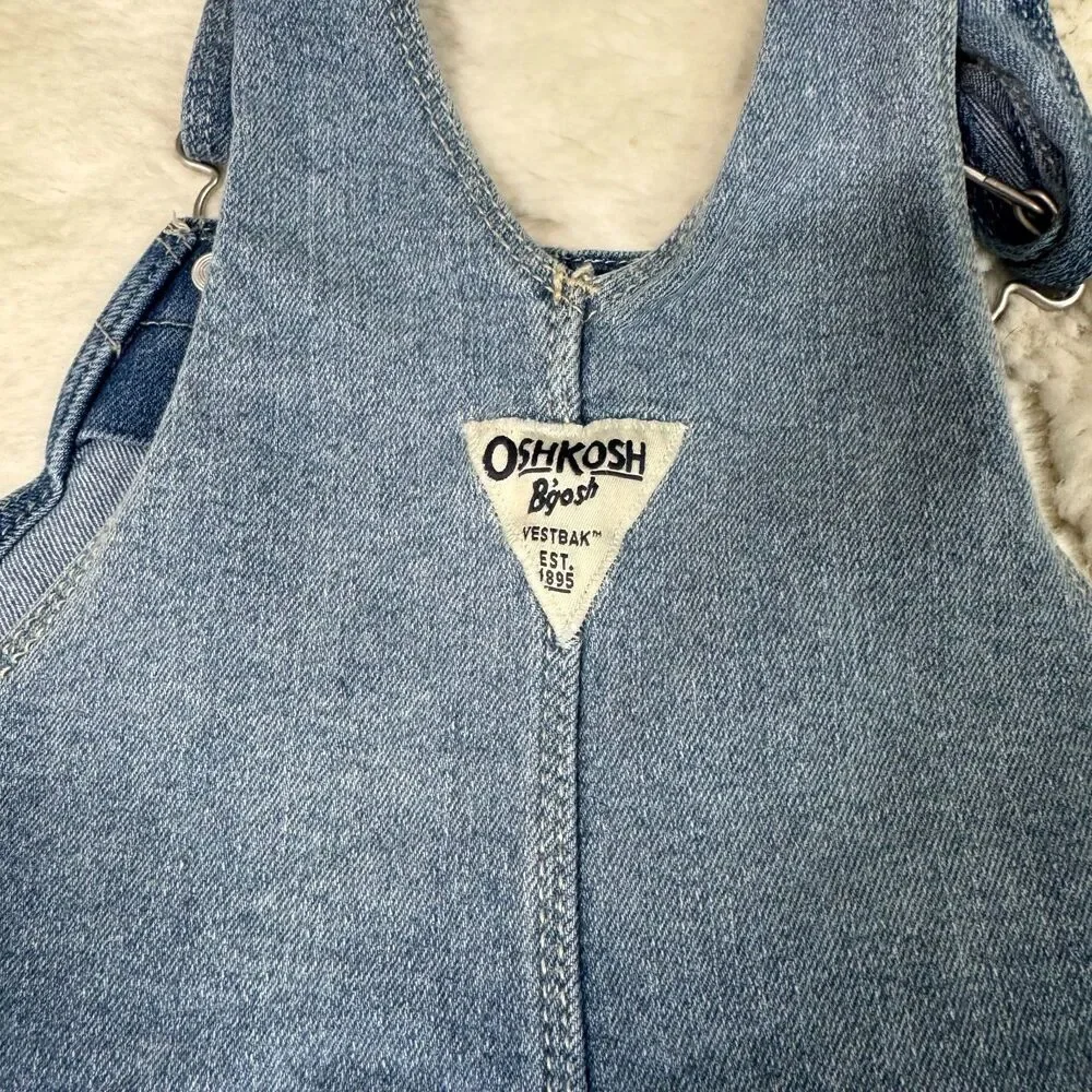 OshKosh B’gosh Denim Overall Dress Eyelet 5T